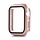 Hoesje geschikt voor Apple Watch 44MM - Hardcase - Screenprotector - Kunststof - Rose Goud
