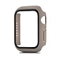 Hoesje geschikt voor Apple Watch 44MM - Hardcase - Screenprotector - Kunststof - Grijs kopen