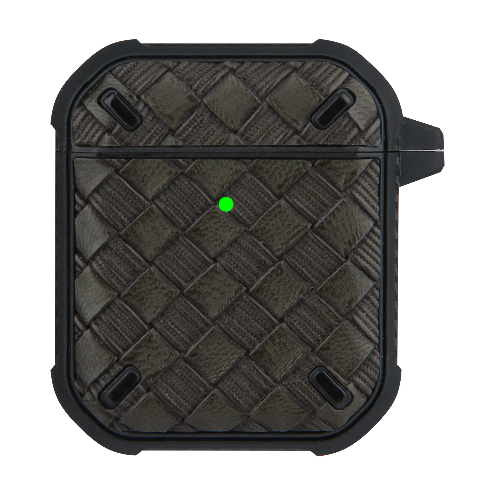 JVS Products Hoesje geschikt voor Apple Airpods Pro - Softcase - Sleutelhanger - Cover - Siliconen - Donkergroen