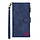 iPhone X hoesje - Bookcase - Patroon - Pasjeshouder - Portemonnee - Kunstleer - Blauw