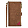 iPhone 11 Pro hoesje - Bookcase - Patroon - Pasjeshouder - Portemonnee - Kunstleer - Bruin