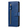 iPhone XS hoesje - Bookcase - Pasjeshouder - Portemonnee - Rits - Kunstleer - Blauw