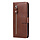 Samsung Galaxy A72 hoesje - Bookcase - Pasjeshouder - Portemonnee - Rits - Kunstleer - Bruin