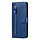 Samsung Galaxy A72 hoesje - Bookcase - Pasjeshouder - Portemonnee - Rits - Kunstleer - Blauw