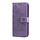 Samsung Galaxy S10 hoesje - Bookcase - Pasjeshouder - Portemonnee - Bloemenprint - Kunstleer - Paars