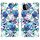 iPhone XR hoesje - Bookcase - Koord - Softcase - Patroon - Kunstleer - Blauw