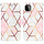 iPhone X hoesje - Bookcase - Koord - Softcase - Patroon - Kunstleer - Roze