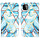 iPhone XS Max hoesje - Bookcase - Koord - Softcase - Patroon - Kunstleer - Lichtblauw/Wit