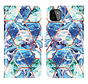 iPhone 12 Mini hoesje - Bookcase - Koord - Softcase - Patroon - Kunstleer - Blauw kopen