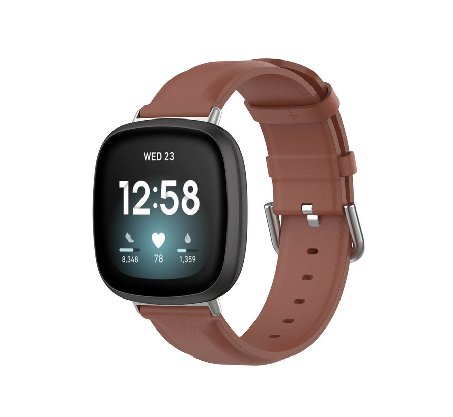 Apple Watch 38/40MM Leren Bandje - Horloge Bandje - Polsband - Kunstleer - Geschikt voor Apple Watch 1 / 2 / 3 / 4 / 5 / 6 / SE - Bruin kopen