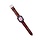 Bandje geschikt voor Apple Watch 38/40MM - Maat L - Horlogebandje - Gespsluiting - Polsband - Kunstleer - Donkerbruin