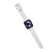 JVS Products Apple Watch 38/40MM Leren Bandje - Horloge Bandje - Gesp Sluiting- Polsband - Kunstleer - Geschikt voor Apple Watch 1 / 2 / 3 / 4 / 5 / 6 / SE - Wit