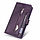 iPhone 11 hoesje - Bookcase - Koord - Pasjeshouder - Portemonnee - Rits - Kunstleer - Paars