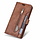 iPhone 11 hoesje - Bookcase - Koord - Pasjeshouder - Portemonnee - Rits - Kunstleer - Bruin