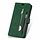 iPhone 11 Pro Max hoesje - Bookcase - Koord - Pasjeshouder - Portemonnee - Rits - Kunstleer - Groen