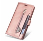 iPhone 12 Mini hoesje - Bookcase - Koord - Pasjeshouder - Portemonnee - Rits - Kunstleer - Rose Goud kopen