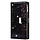 iPhone 11 hoesje - Bookcase - Koord - Pasjeshouder - Portemonnee - Glitter - Bloemenpatroon - Kunstleer - Zwart
