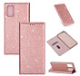 iPhone 12 Pro Max Glitter Book Case Hoesje - TPU - Magnetische Sluiting - Pasjeshouder - Apple iPhone 12 Pro Max - Rose Goud kopen