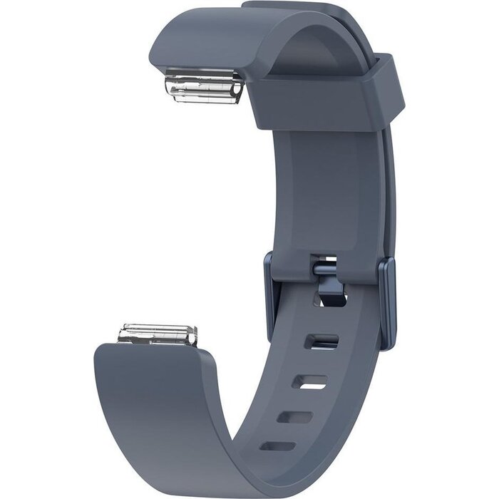 JVS Products Bandje geschikt voor Fitbit Inspire HR - Maat L - Bandje - Horlogebandje - Siliconen - Grijs