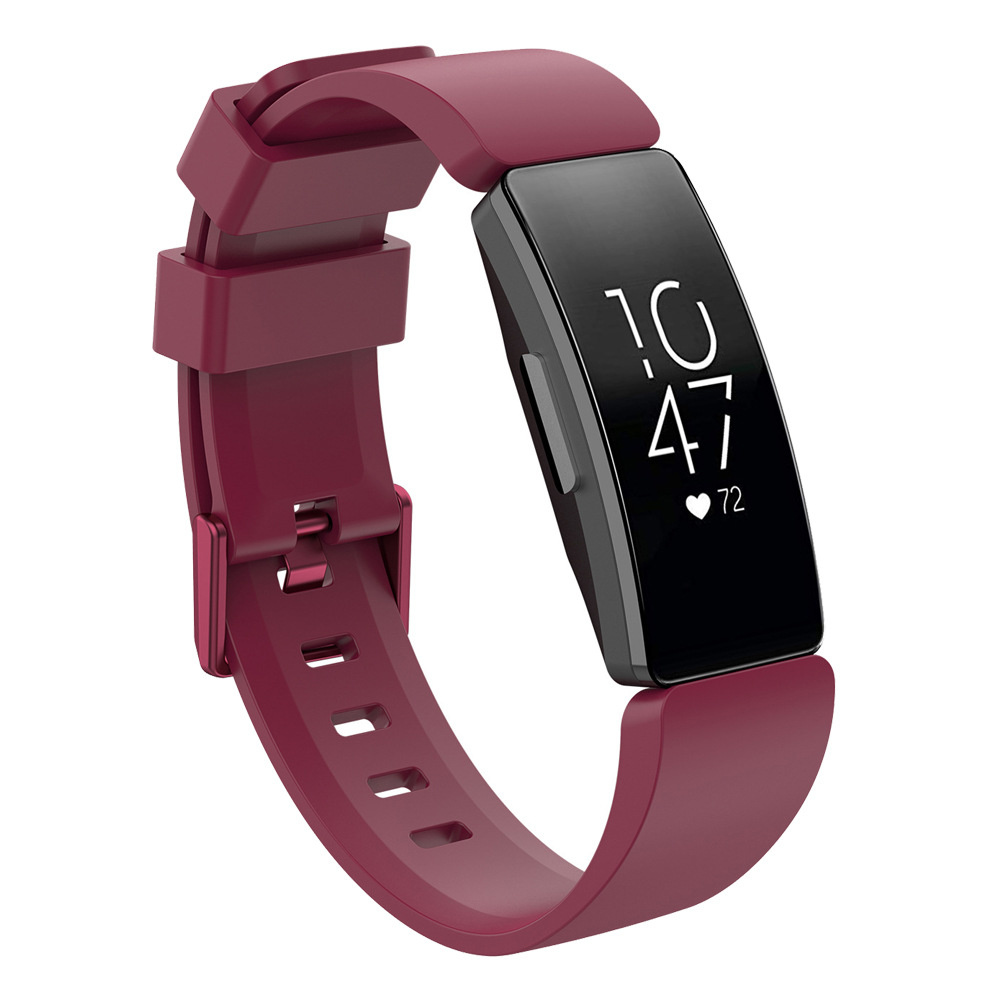 Bandje geschikt voor Fitbit ACE 2 - Maat L - Bandje - Horlogebandje - Siliconen - Rood/Paars afbeelding