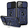 iPhone SE 2020 hoesje - Backcover - Rugged Armor - Camerabescherming - Extra valbescherming - TPU - Blauw