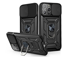 JVS Products Samsung Galaxy S20 Plus hoesje - Backcover - Rugged Armor - Camerabescherming - Extra valbescherming - TPU - Zwart