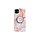 iPhone 8 hoesje - Backcover - Marmer - Ringhouder - TPU - Oranje