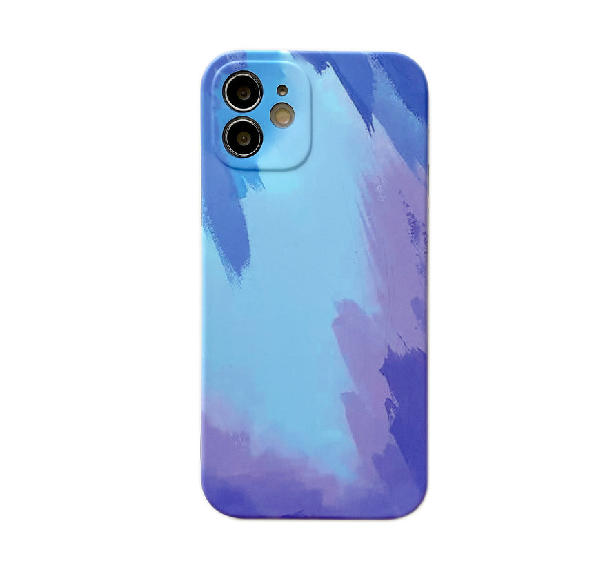 iPhone 11 Pro hoesje - Backcover - Patroon - Siliconen - Blauw kopen