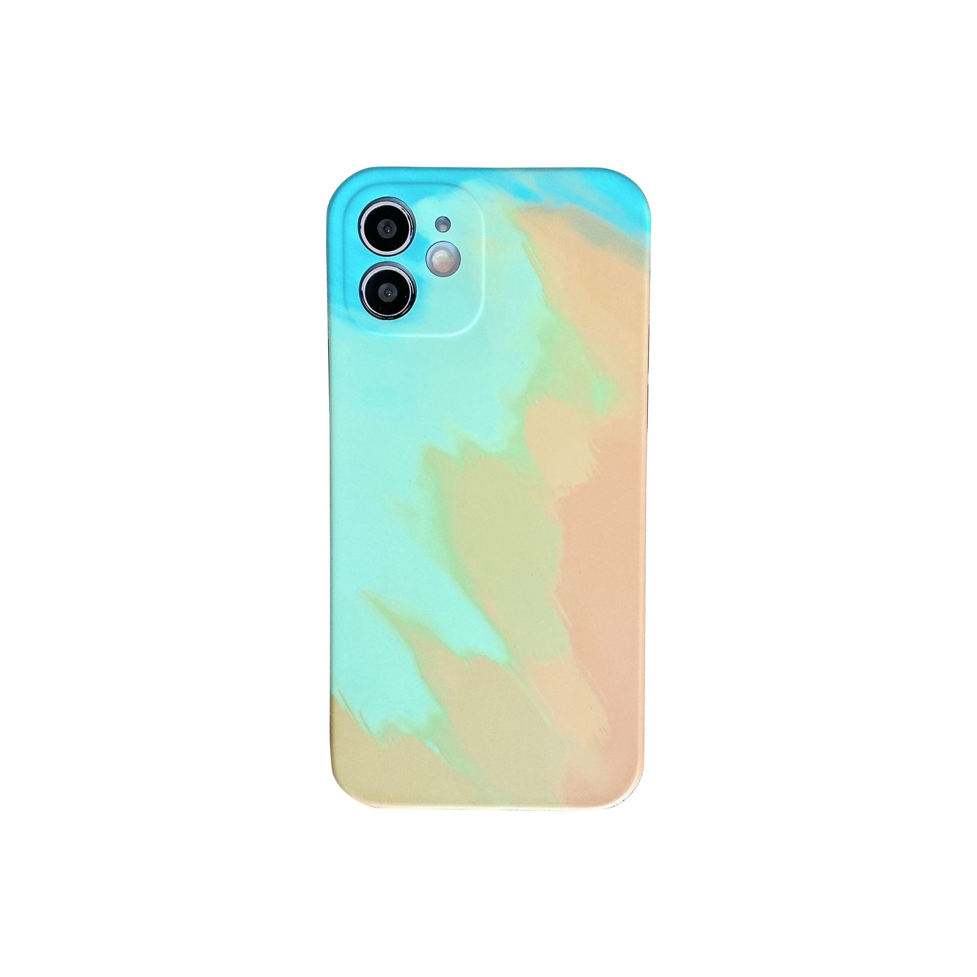 iPhone 12 Pro Max hoesje - Backcover - Patroon - TPU - Geel afbeelding