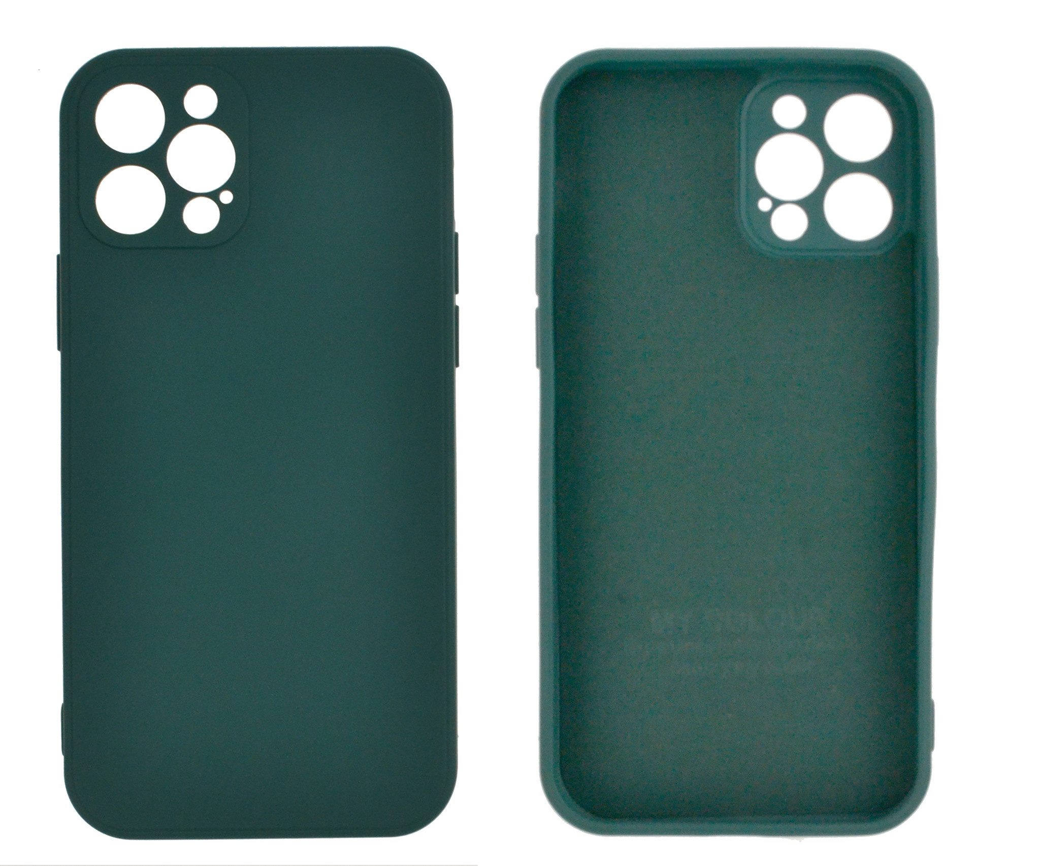 iPhone X hoesje - Backcover - TPU - Donkergroen afbeelding
