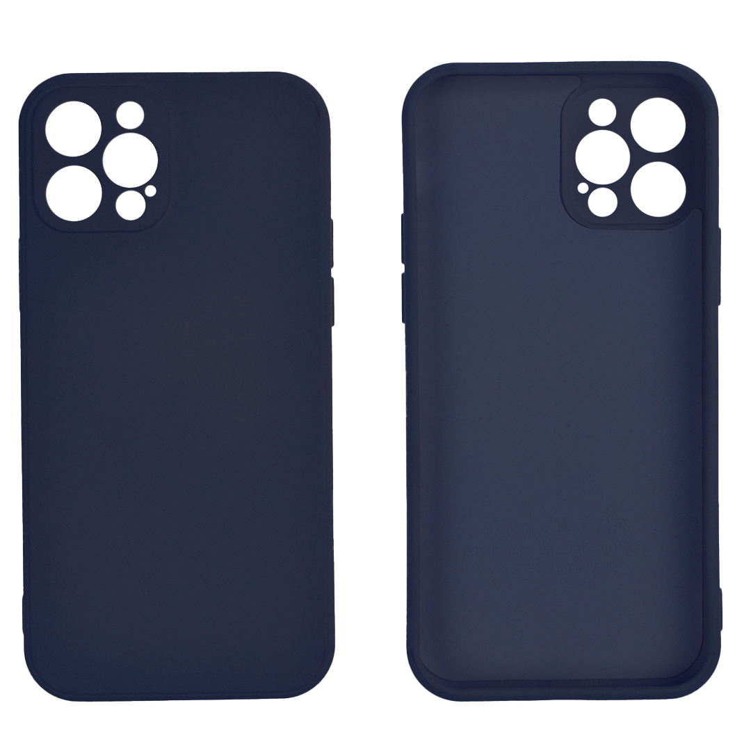 iPhone XS Max hoesje - Backcover - TPU - Donkerblauw afbeelding
