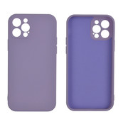 JVS Products iPhone 12 Back Cover Hoesje - TPU - Back Cover - Apple iPhone 12 - Lila