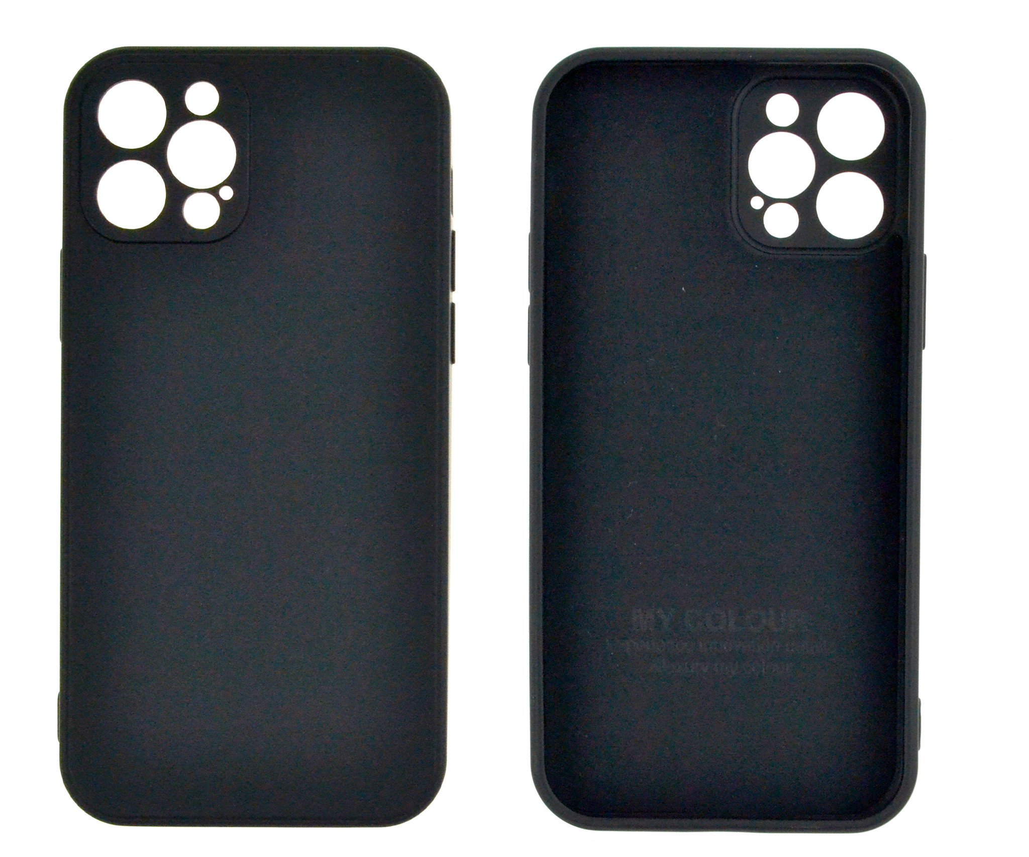iPhone 12 hoesje - Backcover - TPU - Zwart