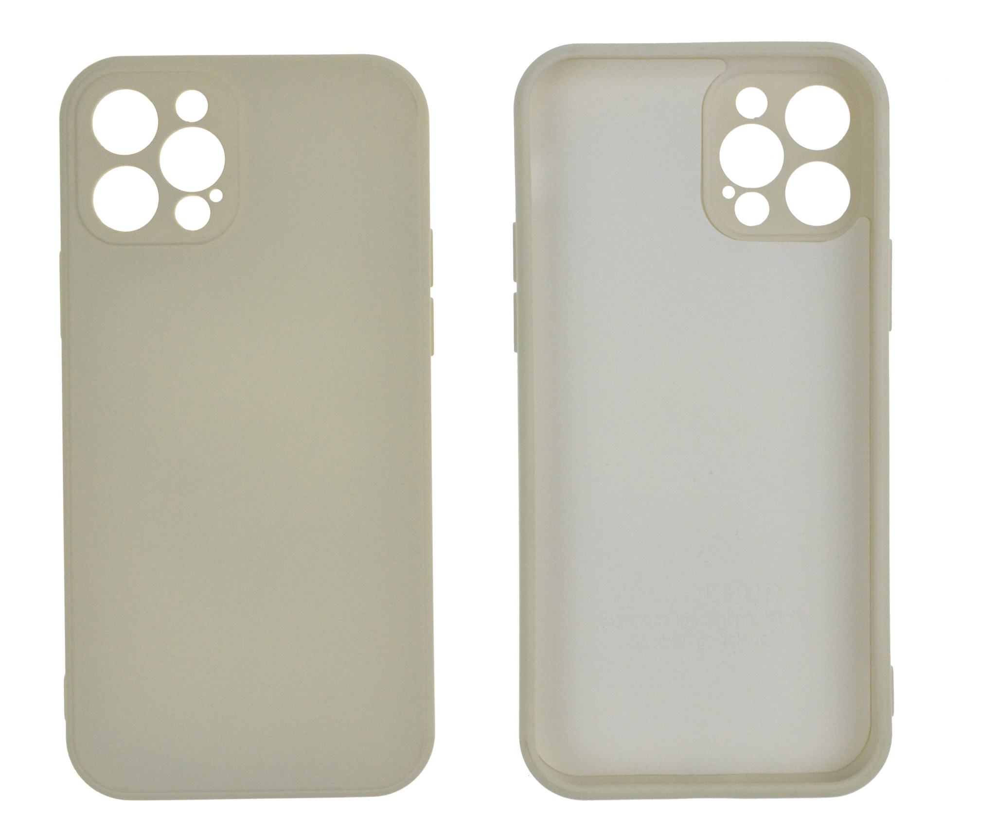 iPhone 12 Pro hoesje - Backcover - TPU - Gebroken Wit afbeelding