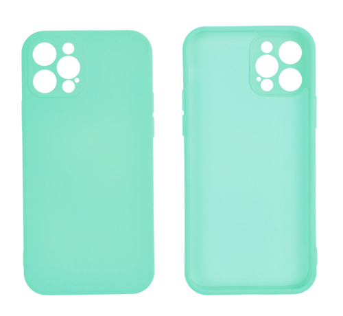 JVS Products iPhone 12 Mini hoesje - Backcover - TPU - Turquoise kopen