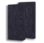 JVS Products iPhone 14 Book Case Hoesje met Mandala Patroon - Pasjeshouder - Portemonnee - Kunstleer - Apple iPhone 14 - Zwart