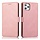 iPhone 14 Pro hoesje - Bookcase - Pasjeshouder - Portemonnee - Kunstleer - Rose Goud