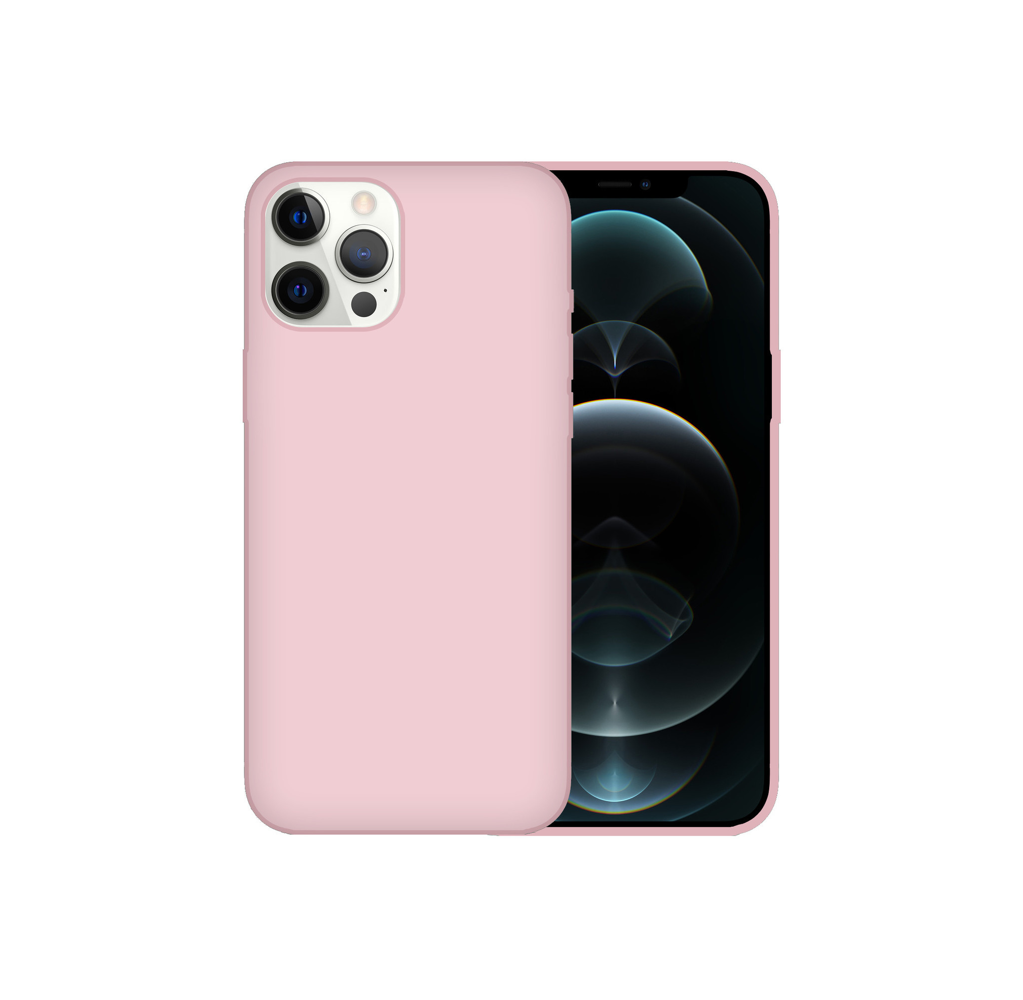 iPhone 14 Pro Case Hoesje Siliconen Back Cover - Apple iPhone 14 Pro - Oudroze