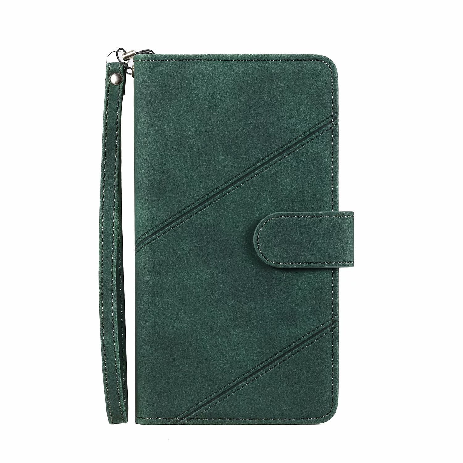 iPhone 14 Pro Max Book Case Hoesje met Koord - Pasjeshouder - PU Leer - Multifunctioneel - Apple iPhone 14 Pro Max - Groen