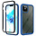 iPhone 14 Plus hoesje - Backcover - 2 delig - Schokbestendig - TPU - Donkerblauw