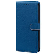 JVS Products iPhone 14 Plus Book case Hoesje met Camera Bescherming - TPU - Pasjeshouder - Koord -  iPhone 14 Plus Blauw