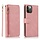 Samsung Galaxy S23 hoesje - Bookcase - Pasjeshouder - Portemonnee - Rits - Kunstleer - Rose Goud