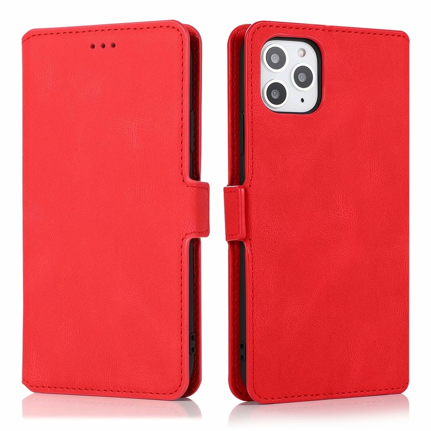 Samsung Galaxy S23 Plus hoesje - Bookcase - Pasjeshouder - Portemonnee - Kunstleer - Rood afbeelding