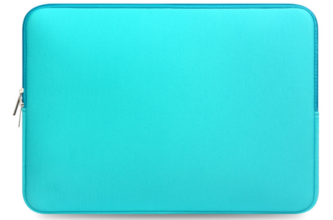 Laptophoes - 15,4 inch - Laptopsleeve - Zacht - Universeel - Beschermend - Turquoise