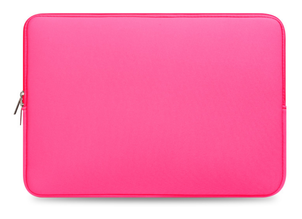 Laptophoes - 15,4 inch - Laptopsleeve - Zacht - Universeel - Beschermend - Roze