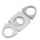 Sigarenknipper - Sigarensnijder - Sigaar Knippen - Ovaal - Metaal - Tot 22 mm dik - Zilver - 1 stuk