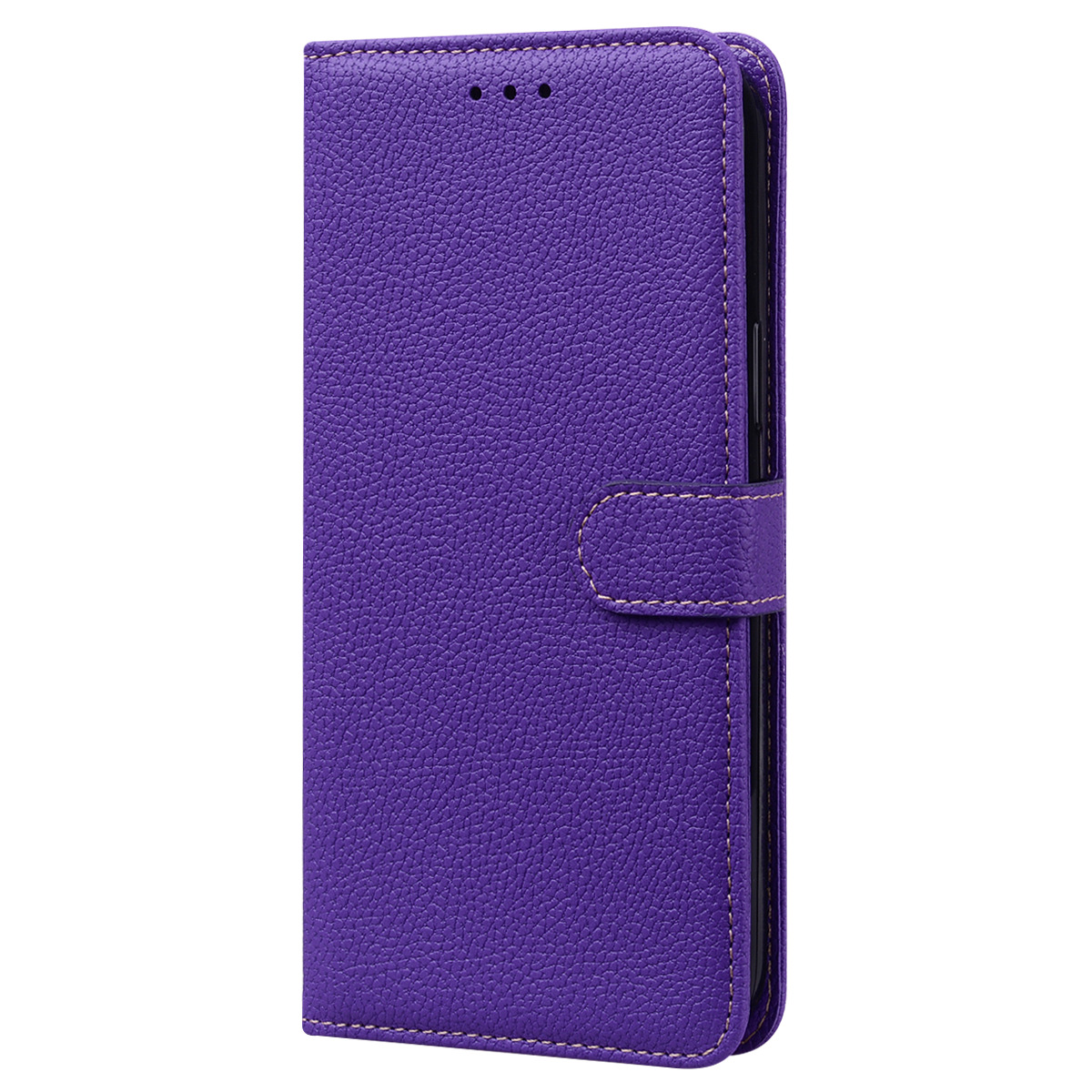 OPPO A54 Book Case Hoesje met Camera Bescherming - TPU - Pasjeshouder - Koord - OPPO A54 - Paars