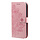 OPPO A54S hoesje - Bookcase - Pasjeshouder - Portemonnee - Bloemenprint - Kunstleer - Rose Goud