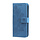 OPPO Find X5 hoesje - Bookcase - Pasjeshouder - Portemonnee - Bloemenprint - Kunstleer - Blauw