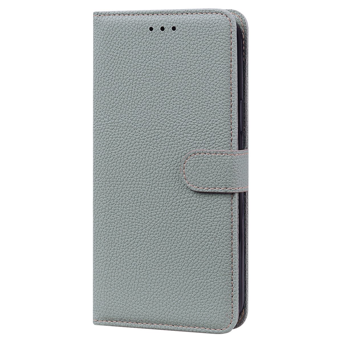 Xiaomi Redmi Note 11S Book Case Hoesje met Camera Bescherming - TPU - Pasjeshouder - Koord - Xiaomi Redmi Note 11S - Grijs